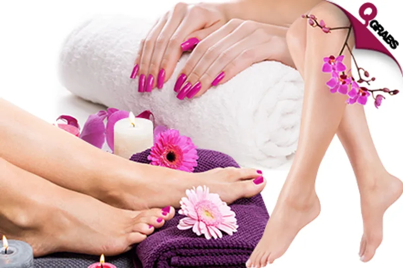 For QR75 Enjoy an Express Manicure & Pedicure OR for QR149, Get Smooth Skin with a Full Body Wax! (QR150/QR400 Value)